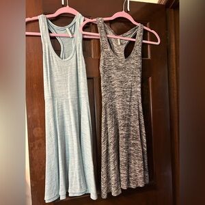Two sleeveless dresses